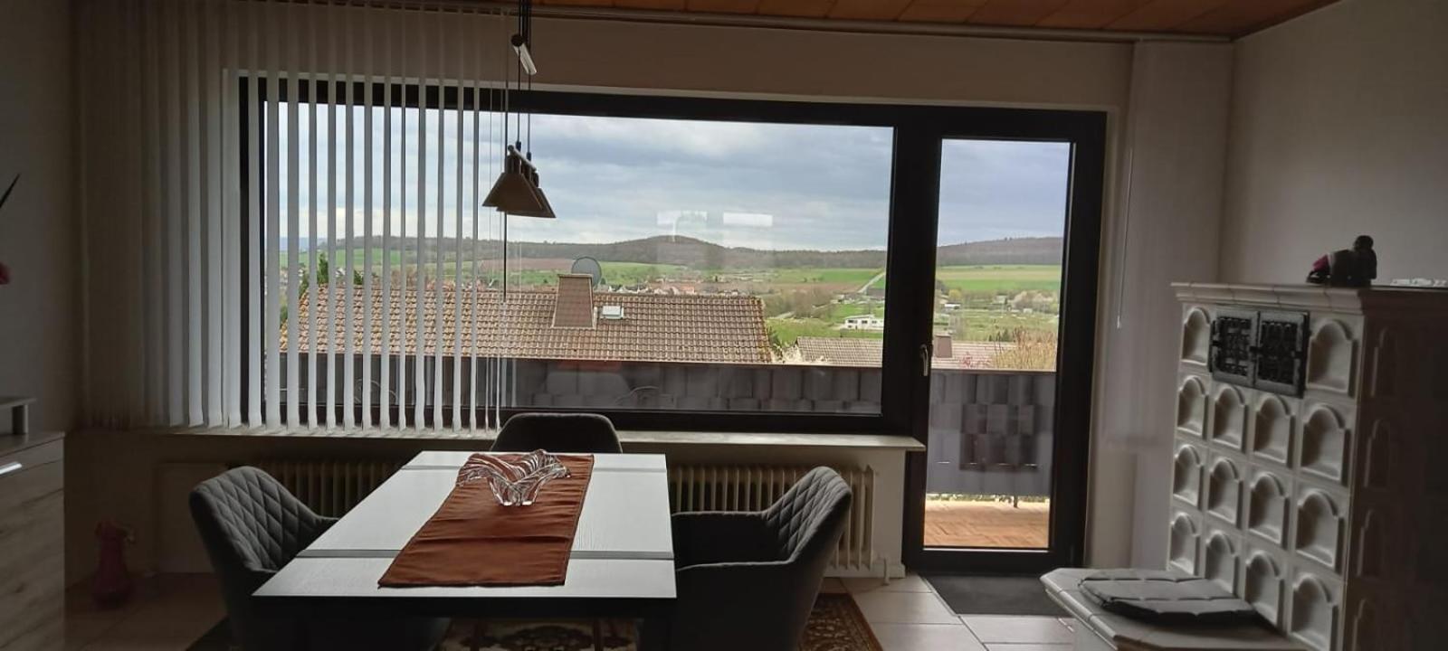 Ferienwohnung Talblick Ahnatal Ngoại thất bức ảnh